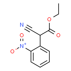 ChemSpider 2D Image | Ethyl cyano(2-nitrophenyl)acetate | C11H10N2O4