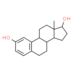 ChemSpider 2D Image | Estra-1,3,5(10)-triene-2,17-diol | C18H24O2