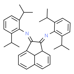 ChemSpider 2D Image | (1E,2E)-N,N'-Bis(2,6-diisopropylphenyl)-2a,8b-dihydro-1,2-acenaphthylenediimine | C36H42N2