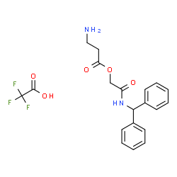 ChemSpider 2D Image | 2-[(Diphenylmethyl)amino]-2-oxoethyl beta-alaninate trifluoroacetate (1:1) | C20H21F3N2O5