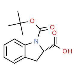 ChemSpider 2D Image | Boc-L-indoline-2-carboxylic acid | C14H17NO4