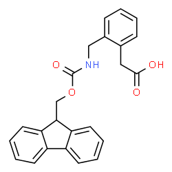 ChemSpider 2D Image | Fmoc-(2-aminomethylphenyl)acetic acid | C24H21NO4