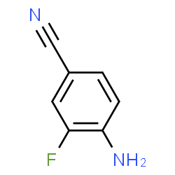 ChemSpider 2D Image | 3-Fluoro-4-aminobenzonitrile | C7H5FN2