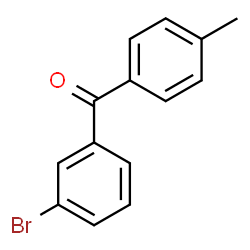ChemSpider 2D Image | 3-Bromo-4'-methylbenzophenone | C14H11BrO