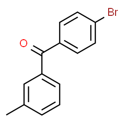 ChemSpider 2D Image | 4-Bromo-3'-methylbenzophenone | C14H11BrO