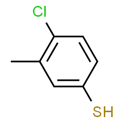 ChemSpider 2D Image | 4-Chloro-3-methylbenzenethiol | C7H7ClS