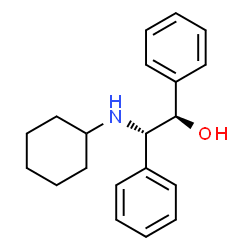 ChemSpider 2D Image | (1R,2S)-2-(Cyclohexylamino)-1,2-diphenylethanol | C20H25NO