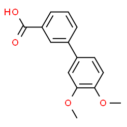 ChemSpider 2D Image | 3',4'-Dimethoxy-3-biphenylcarboxylic acid | C15H14O4