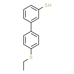 ChemSpider 2D Image | 4'-(Ethylsulfanyl)-3-biphenylthiol | C14H14S2
