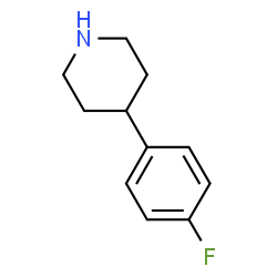 ChemSpider 2D Image | 4-(4-Fluorophenyl)piperidine | C11H14FN