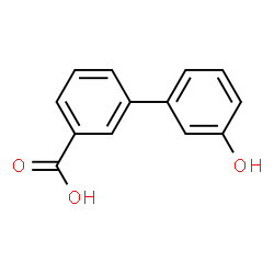 ChemSpider 2D Image | 3'-Hydroxy-3-biphenylcarboxylic acid | C13H10O3