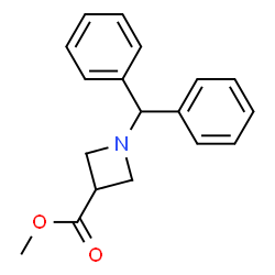 ChemSpider 2D Image | Methyl 1-benzhydrylazetidine-3-carboxylate | C18H19NO2