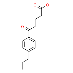 ChemSpider 2D Image | 5-Oxo-5-(4-propylphenyl)pentanoic acid | C14H18O3