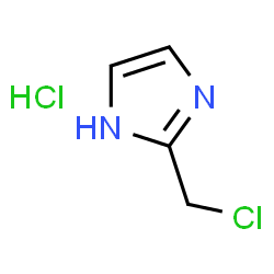 ChemSpider 2D Image | 2-(Chloromethyl)-1H-imidazole hydrochloride | C4H6Cl2N2