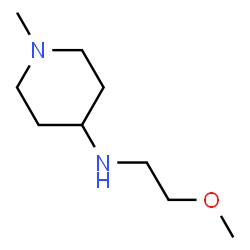 ChemSpider 2D Image | N-(2-Methoxyethyl)-1-methyl-4-piperidinamine | C9H20N2O