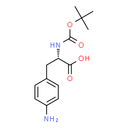 ChemSpider 2D Image | Boc-Phe(4-NH2)-OH | C14H20N2O4