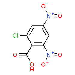 ChemSpider 2D Image | 2-Chloro-4,6-dinitrobenzoic acid | C7H3ClN2O6