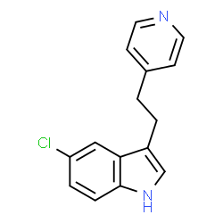 ChemSpider 2D Image | 5-Chloro-3-[2-(4-pyridinyl)ethyl]-indole | C15H13ClN2