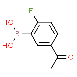 ChemSpider 2D Image | 5-Acetyl-2-fluorophenylboronic acid | C8H8BFO3