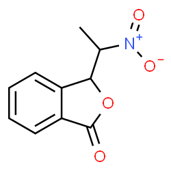 ChemSpider 2D Image | 3-(1-Nitroethyl)-2-benzofuran-1(3H)-one | C10H9NO4