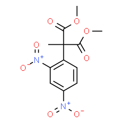 ChemSpider 2D Image | Dimethyl (2,4-dinitrophenyl)(methyl)malonate | C12H12N2O8