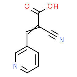 ChemSpider 2D Image | 2-Cyano-3-(3-pyridinyl)acrylic acid | C9H6N2O2