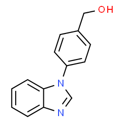 ChemSpider 2D Image | 4-(1H-Benzimidazol-1-yl)benzenemethanol | C14H12N2O