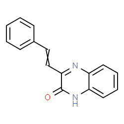 ChemSpider 2D Image | 3-(2-Phenylvinyl)-2(1H)-quinoxalinone | C16H12N2O