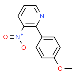 ChemSpider 2D Image | 2-(4-Methoxyphenyl)-3-nitropyridine | C12H10N2O3