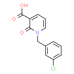 ChemSpider 2D Image | 1-(3-Chlorobenzyl)-2-oxo-1,2-dihydro-3-pyridinecarboxylic acid | C13H10ClNO3