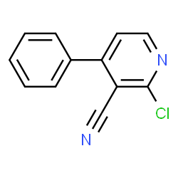 ChemSpider 2D Image | 2-Chloro-4-phenylnicotinonitrile | C12H7ClN2