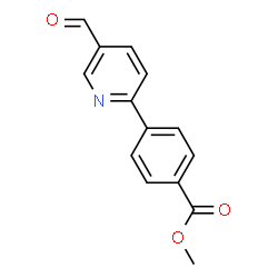 ChemSpider 2D Image | Methyl 4-(5-formyl-2-pyridinyl)benzoate | C14H11NO3
