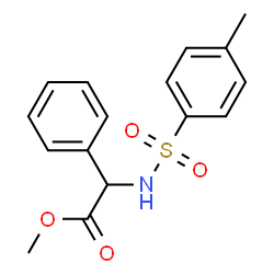 ChemSpider 2D Image | Methyl {[(4-methylphenyl)sulfonyl]amino}(phenyl)acetate | C16H17NO4S