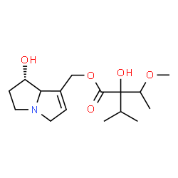 ChemSpider 2D Image | [(1S)-1-Hydroxy-2,3,5,7a-tetrahydro-1H-pyrrolizin-7-yl]methyl 2-hydroxy-2-isopropyl-3-methoxybutanoate | C16H27NO5