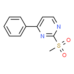 ChemSpider 2D Image | 2-(Methylsulfonyl)-4-phenylpyrimidine | C11H10N2O2S