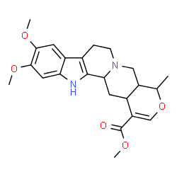 ChemSpider 2D Image | Methyl 10,11-dimethoxy-19-methyl-16,17-didehydro-18-oxayohimban-16-carboxylate | C23H28N2O5