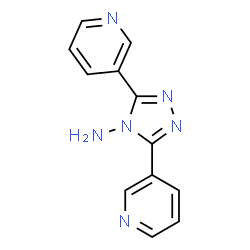 ChemSpider 2D Image | 4-amino-3,5-bis(3-pyridyl)-1,2,4-triazole | C12H10N6