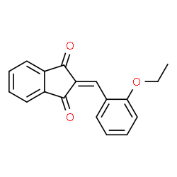 ChemSpider 2D Image | 2-(2-Ethoxybenzylidene)-1H-indene-1,3(2H)-dione | C18H14O3