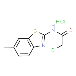 2-Chloro-N-(6-methyl-1,3-benzothiazol-2-yl)acetamide hydrochloride (1:1 ...