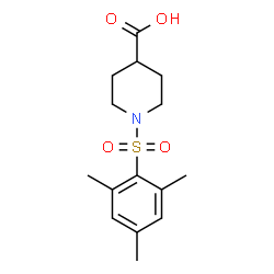 ChemSpider 2D Image | 1-(Mesitylsulfonyl)-4-piperidinecarboxylic acid | C15H21NO4S