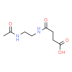 ChemSpider 2D Image | 3-[(2-acetamidoethyl)carbamoyl]propanoic acid | C8H14N2O4