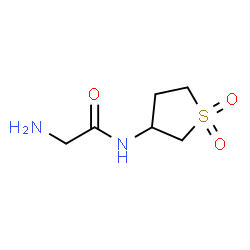 ChemSpider 2D Image | N-(1,1-Dioxidotetrahydro-3-thiophenyl)glycinamide | C6H12N2O3S