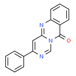 ChemSpider 2D Image | 3-Phenyl-10H-pyrimido[6,1-b]quinazolin-10-one | C17H11N3O