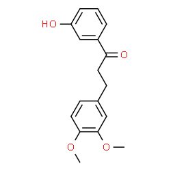 ChemSpider 2D Image | 3-(3,4-Dimethoxyphenyl)-1-(3-hydroxyphenyl)-1-propanone | C17H18O4