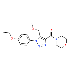 ChemSpider 2D Image | [1-(4-Ethoxyphenyl)-5-(methoxymethyl)-1H-1,2,3-triazol-4-yl](4-morpholinyl)methanone | C17H22N4O4