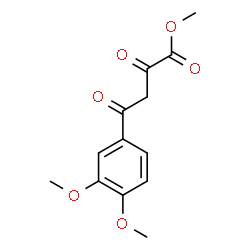ChemSpider 2D Image | Methyl 4-(3,4-dimethoxyphenyl)-2,4-dioxobutanoate | C13H14O6