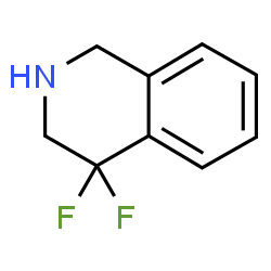 ChemSpider 2D Image | 4,4-Difluoro-1,2,3,4-tetrahydroisoquinoline | C9H9F2N