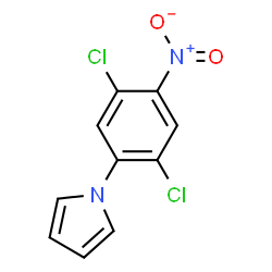 ChemSpider 2D Image | 1-(2,5-DICHLORO-4-NITROPHENYL)-1H-PYRROLE | C10H6Cl2N2O2