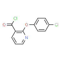 ChemSpider 2D Image | 2-(4-Chlorophenoxy)nicotinoyl chloride | C12H7Cl2NO2