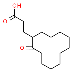 ChemSpider 2D Image | 3-(2-Oxocyclododecyl)propanoic acid | C15H26O3